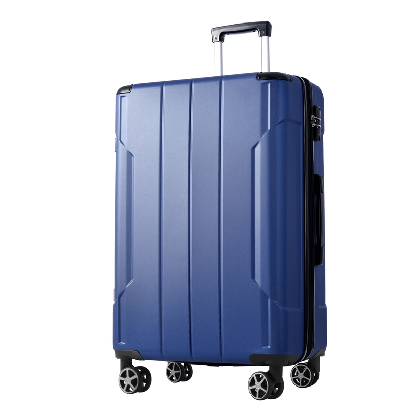 24" Carry On Luggage 65L Suitcase Wheels TSA Lock ABS+PC Lightweight Blue9