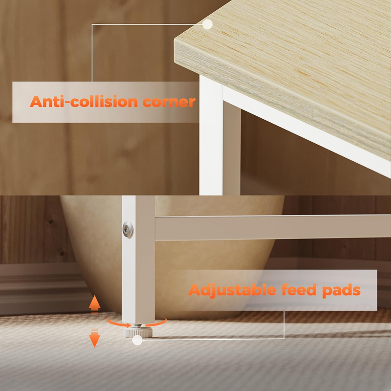 48x24 Computer Desk Gaming Table for Small Spaces Home Office Study5
