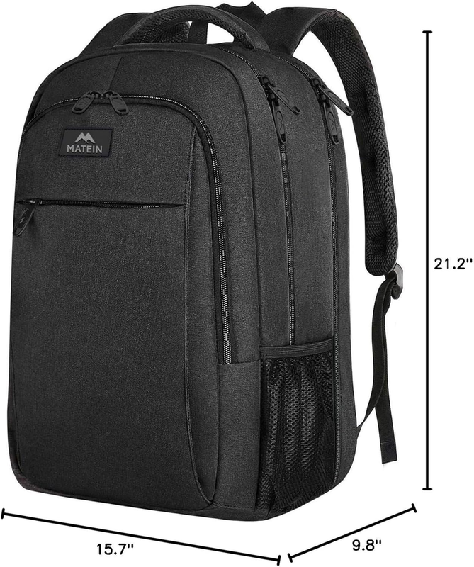 18.4" TSA Friendly Laptop Backpack Extra Large Travel Computer Bag Black8
