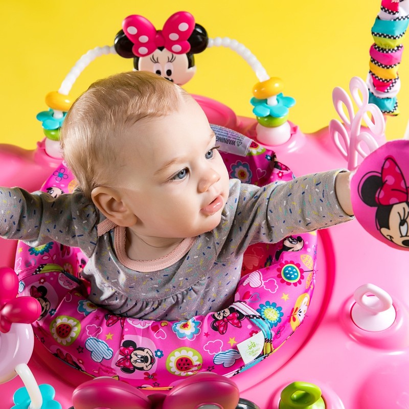 Disney Baby Minnie Mouse Peekaboo Activity Jumper, 6 12 Months3