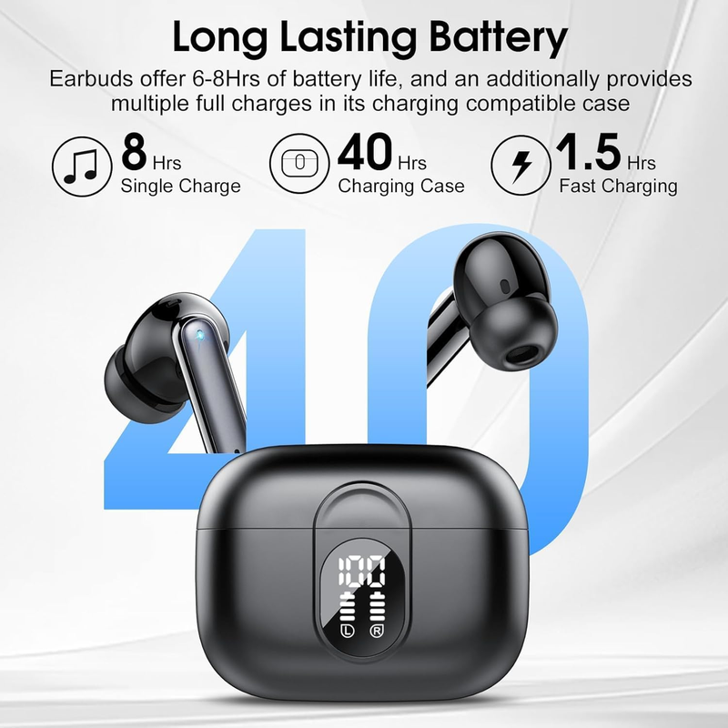 AI Translation Earbuds 164 Languages Bluetooth 5.3 Real Time 40H6