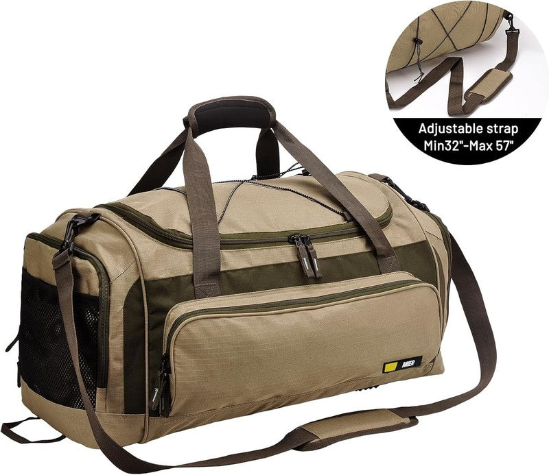 60L Large Gym Duffle Bag Shoes Compartment Lightweight Workout Travel4