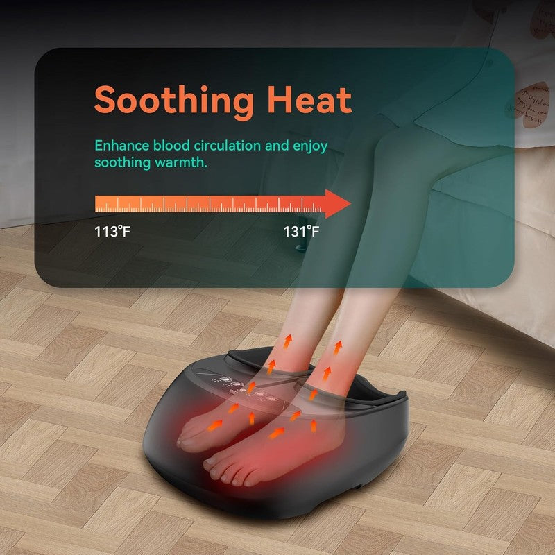 Shiatsu Foot Massager w/ Heat Remote Deep Kneading Compression Size 132