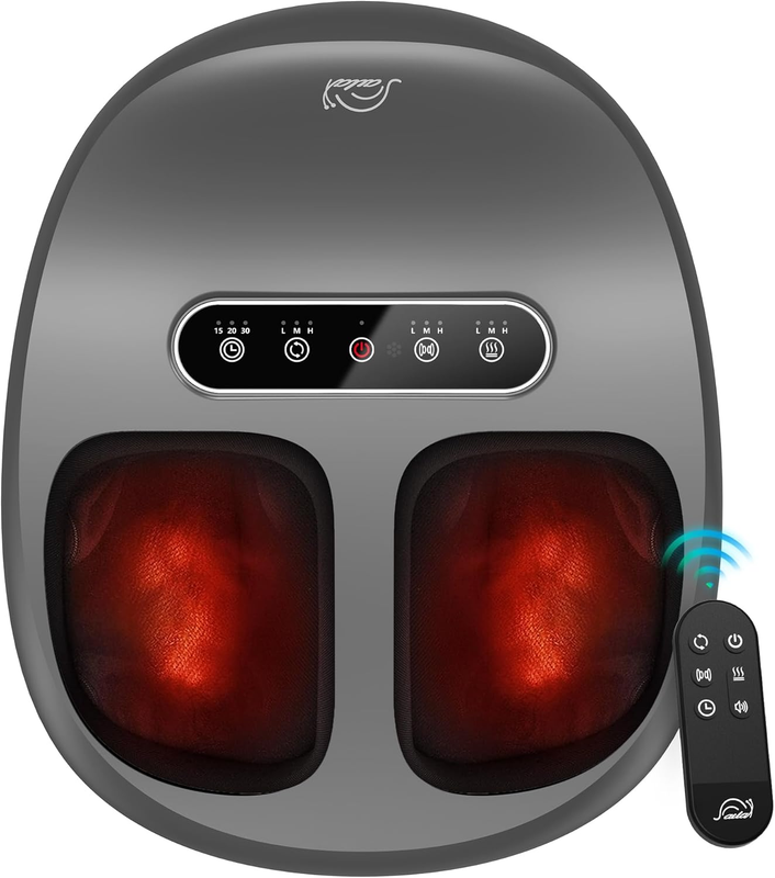 Shiatsu Foot Massager w/ Heat Compression Remote Deep Kneading Size 1410