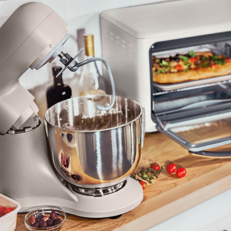Beautiful 5.3 QT Stand Mixer w/ Flat Beater, Dough Hook by Drew Barrymore Taupe4