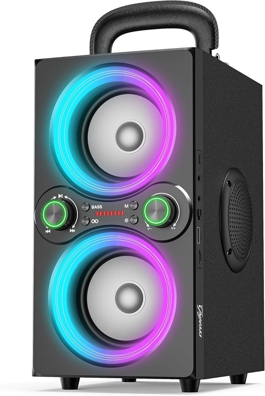 80W Bluetooth Speaker, TWS, Beat-Driven Lights, 100dB Loud Bass, Outdoor Party9