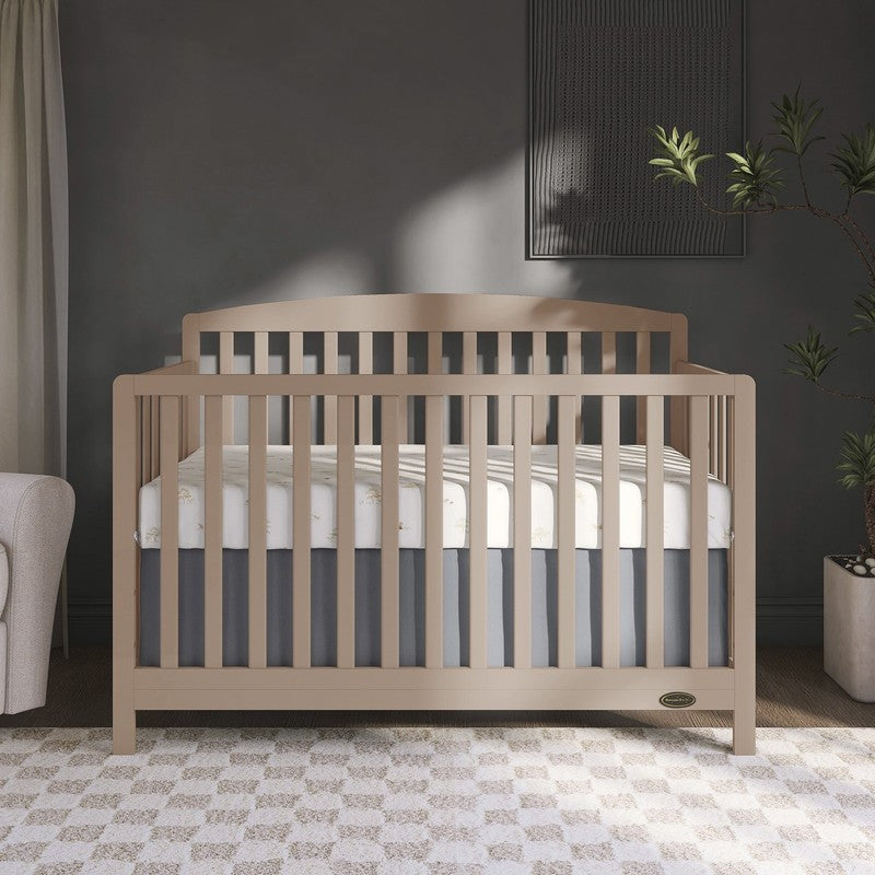 Odelle 5-In-1 Convertible Crib, Converts from Baby Crib to Toddler Bed, Day Bed,5