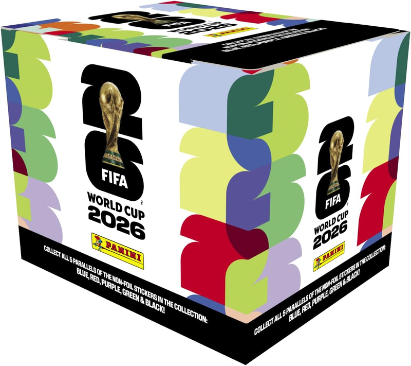 2026 Panini FIFA World Cup Sticker Box 50 Packs Amazon Orange Parallel5