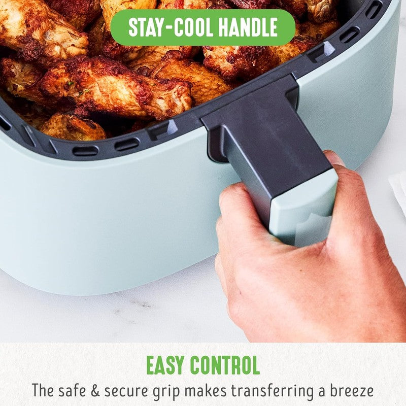 4.5QT Air Fryer, Mechanical Dial Controls, Pfas Free Ceramic Nonstick Drawer, Ad5
