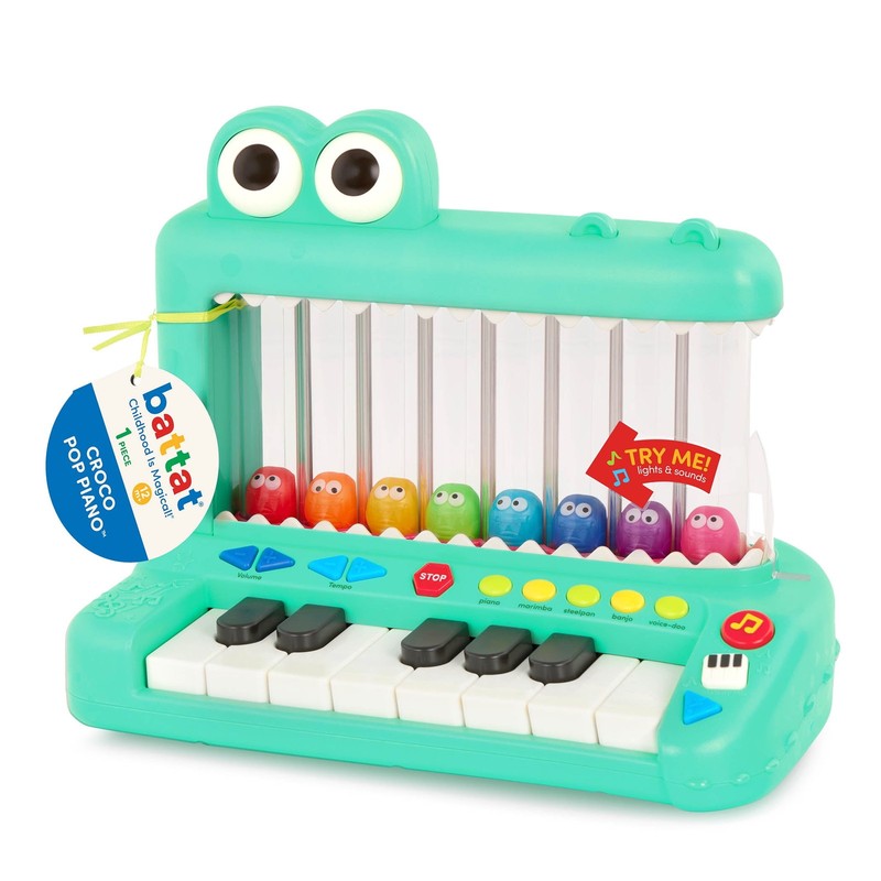 Croco Pop Piano Toy Keyboard with Songs Sounds and Lights Baby Toddler Toy9