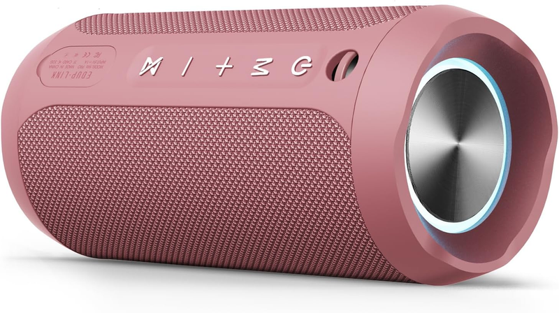 20H Bluetooth Speaker, IPX7 Waterproof, TWS, Bass, Portable, Pink10