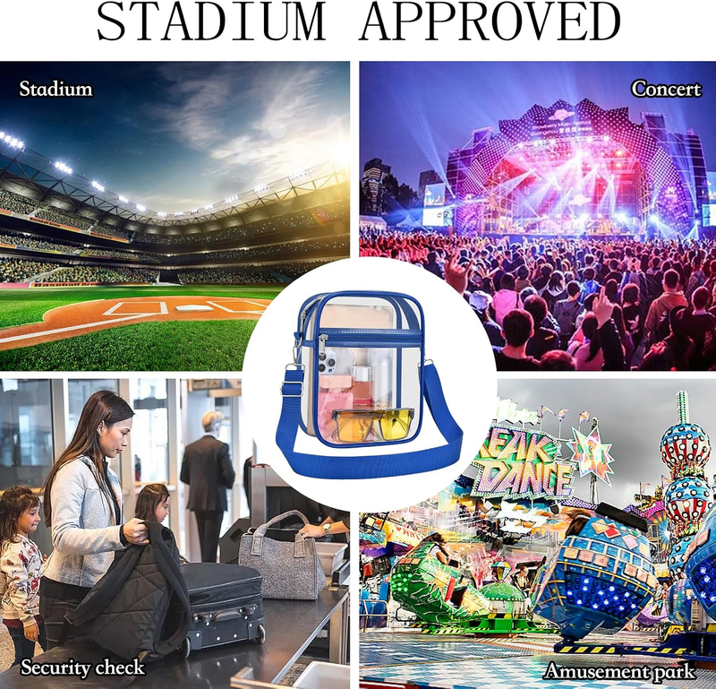 Clear Stadium Approved Crossbody Bag Transparent Messenger Bag Unisex6