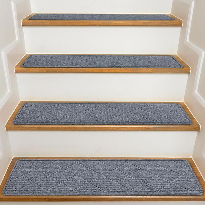 Stair Treads for Wooden Steps Indoor, 15 Pack 8" X 30" Non Slip Carpet Stair Tre8