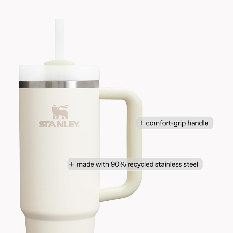 Stanley Quencher H2.0 30oz Tumbler w/ Handle Straw Insulated Dried Pine5