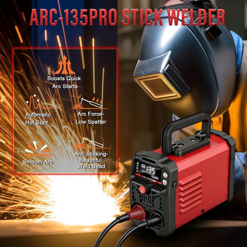 110V Portable Welding Machine, 2 in 1 Stick Welder/Lift Tig Welder Machine, 20 14