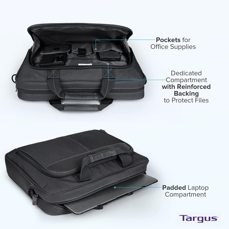 Slim Laptop Bag Ergonomic Briefcase Messenger Foam Padded for Laptops6