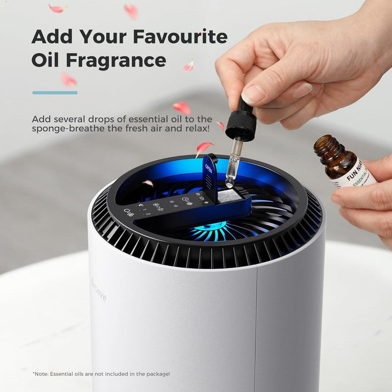 Air Purifier for Bedroom, 3 Layer Filter, Sleep Mode, Energy Saving, MK01 White4