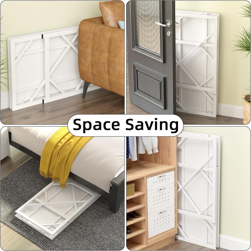 39.4" Folding Desk Writing Computer Desk Home Office Foldable Table4