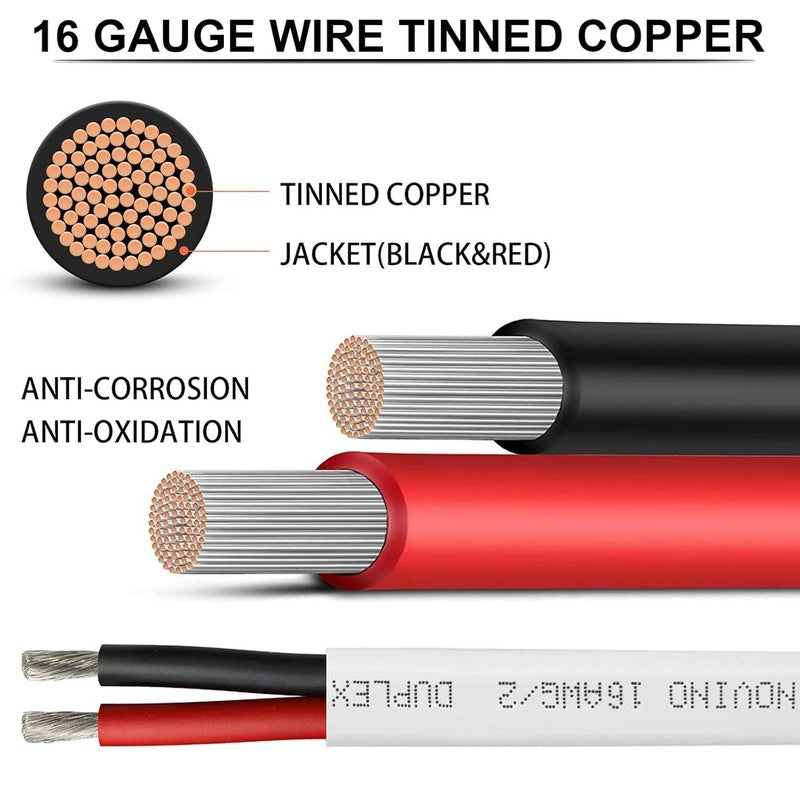 16 AWG Marine Grade Wire - 50ft Tinned Copper Cable for Boats & RVs1