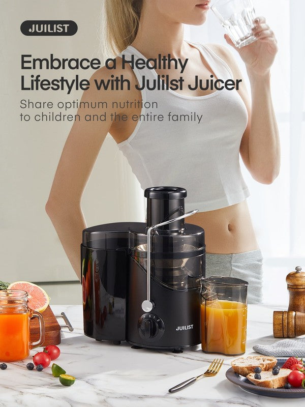 Juicer Machine Easy Clean 3" Wide Feed Chute Fruit Vegetable Extractor Gray1
