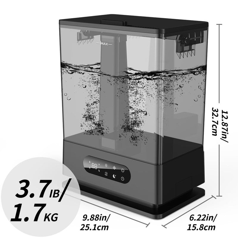 6.5L Large Top Fill Cool Mist Humidifier for Bedroom Home Black8