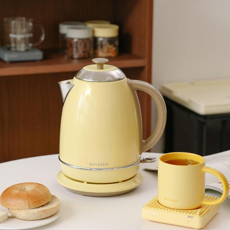 Electric Kettle 1.7L 1440W Stainless Steel Cordless Auto Shut Off Arctic Yellow5