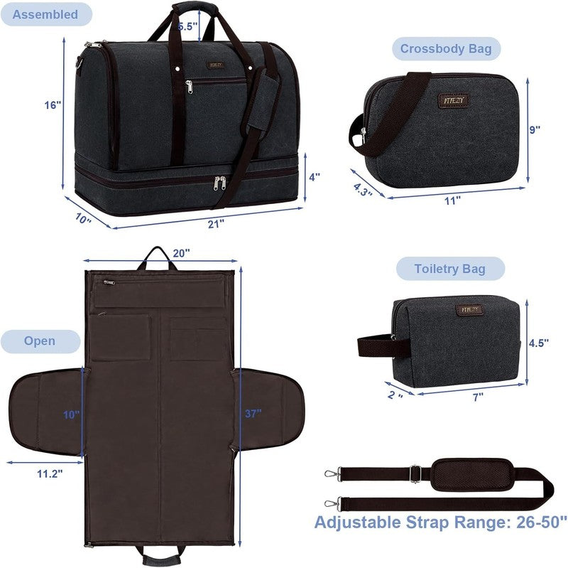 Garment Duffle Bag for Travel   Convertible Carry on Garments Duffel Bags Travel6