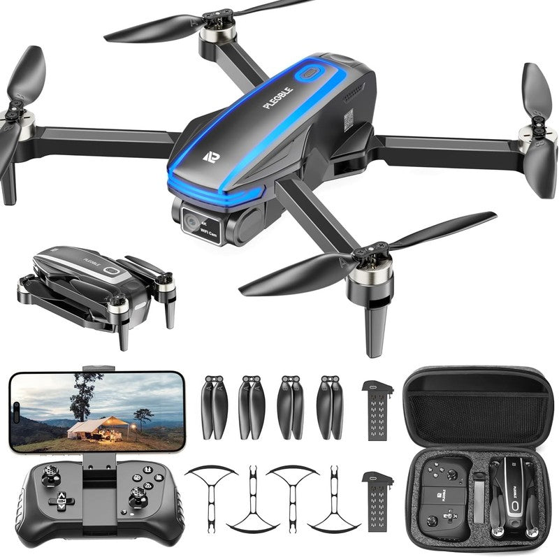 Drones with Camera for Adults 4K Brushless Motor Drone for Kids Beginners, FPV F1