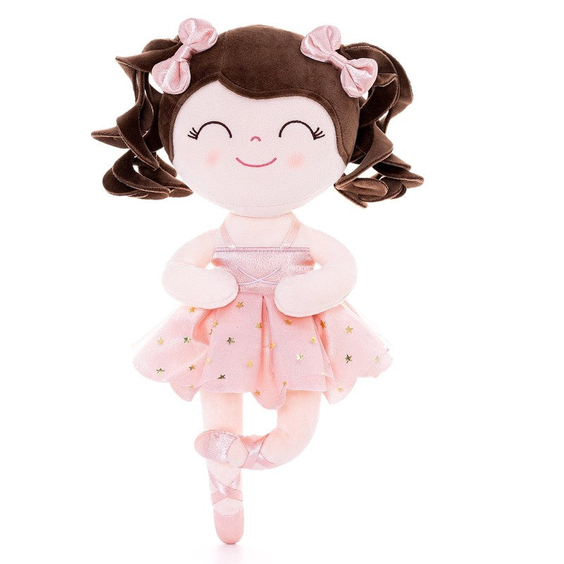 13" Plush Ballerina Doll for Baby Girls – Soft Toy with Gift Box, Pink9