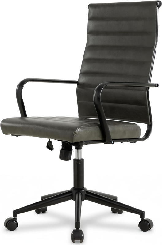 Genuine Leather Executive Office Chair Mid-Century Modern Adjustable9