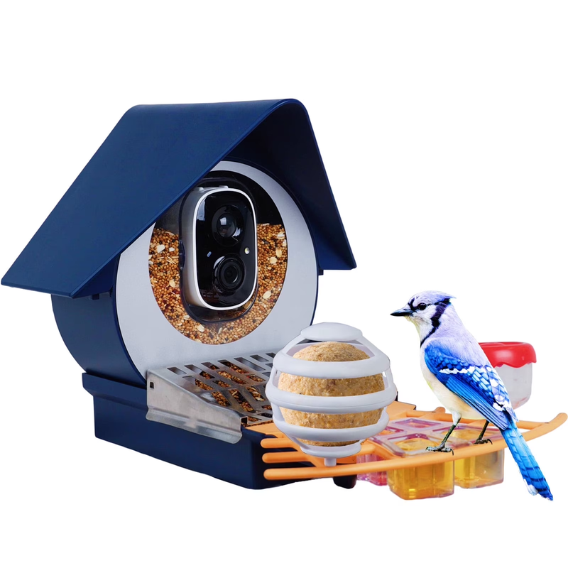 Smart Bird Feeder w Camera AI Bird ID Seed Guard for Bird-Watching Lovers8
