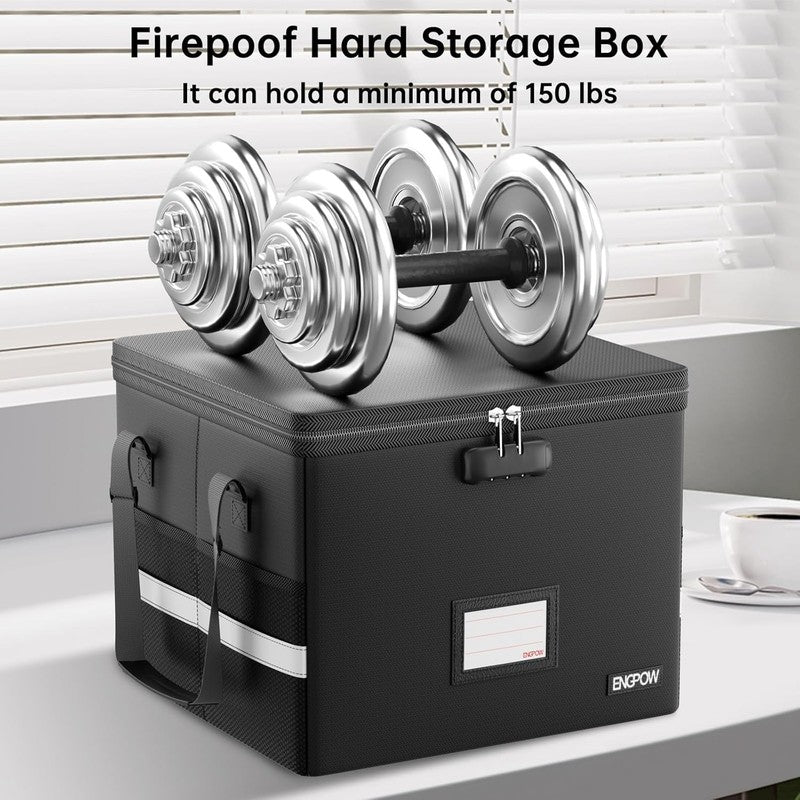 Fireproof Document Box with Lock - Portable File Organizer for Home & Office5