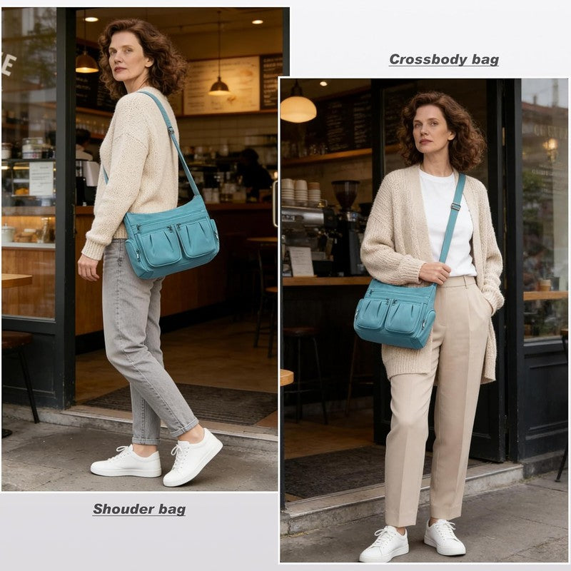 Women Crossbody Bag Waterproof Nylon Lightweight Shoulder Travel Purse Handbag1