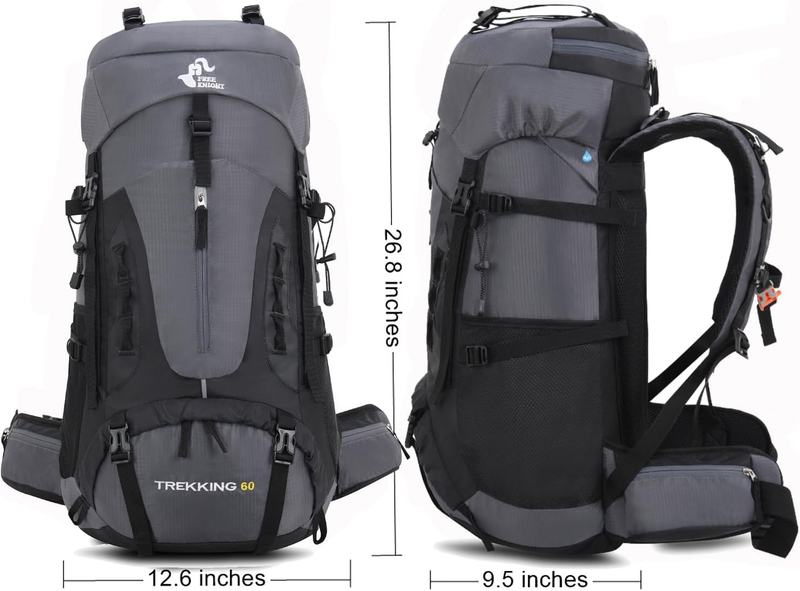 60L Hiking Camping Travel Backpack Large Capacity w/ Rain Cover1