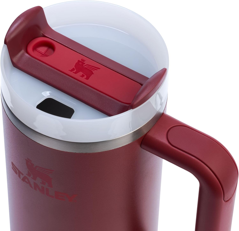 Stanley Quencher H2.0 30oz Tumbler w/ Handle Straw Insulated Cranberry1