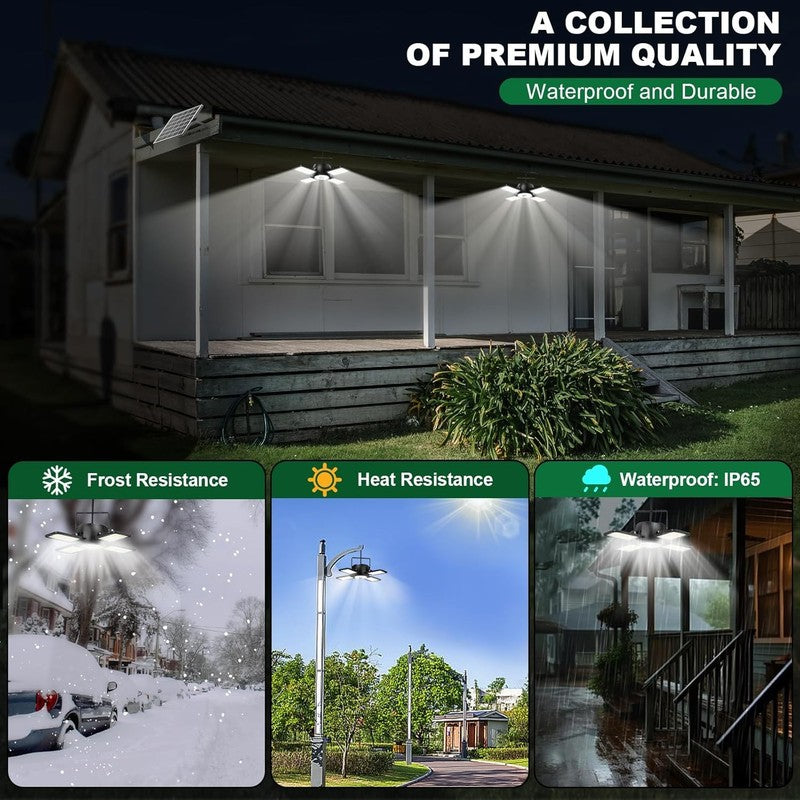 Brighten Your Shed: 1200LM Solar Motion Light with Remote, IP65 Waterproof4