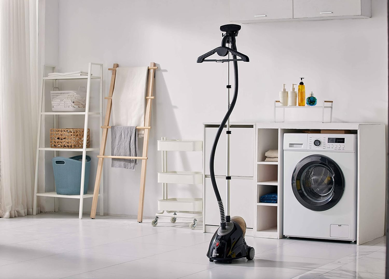 GS18 DJ Standing Garment Steamer with Roll Wheels for Easy Movement, 1.8L Water 7