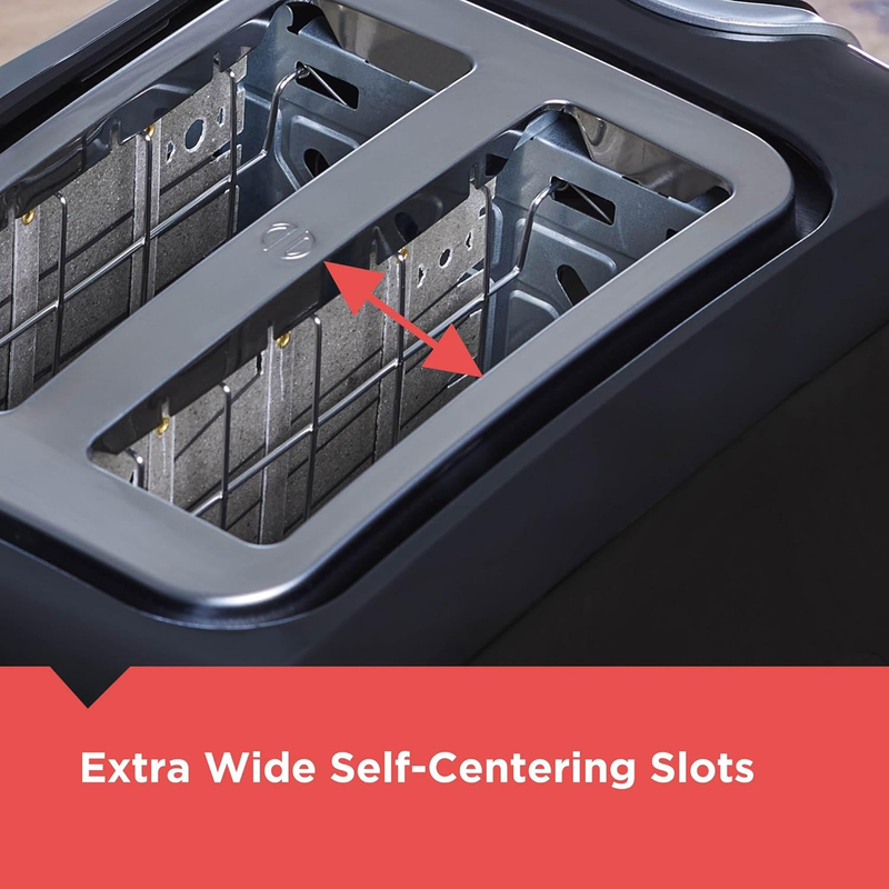 2-Slice Toaster, T2569B, Extra Wide Slots, 6 Shade Settings, 850 Watts, Crumb Tr4