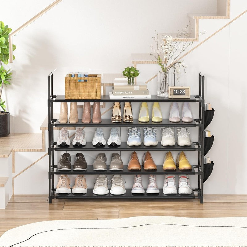 5 Tier Shoe Organizer Rack for Closet, Entryway, Garage, Door, Space Saving, Sho3