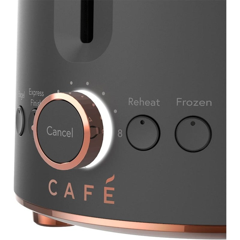 Café Express 2-Slice Toaster Extra-Wide Slots Matte Black 8 Shade Settings3