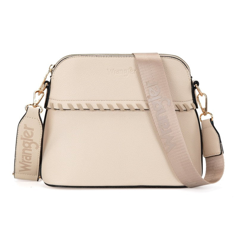 Wrangler 3Pcs Handbags Set Tote Bag & Medium Crossbody Purse & Wallet, Beige4