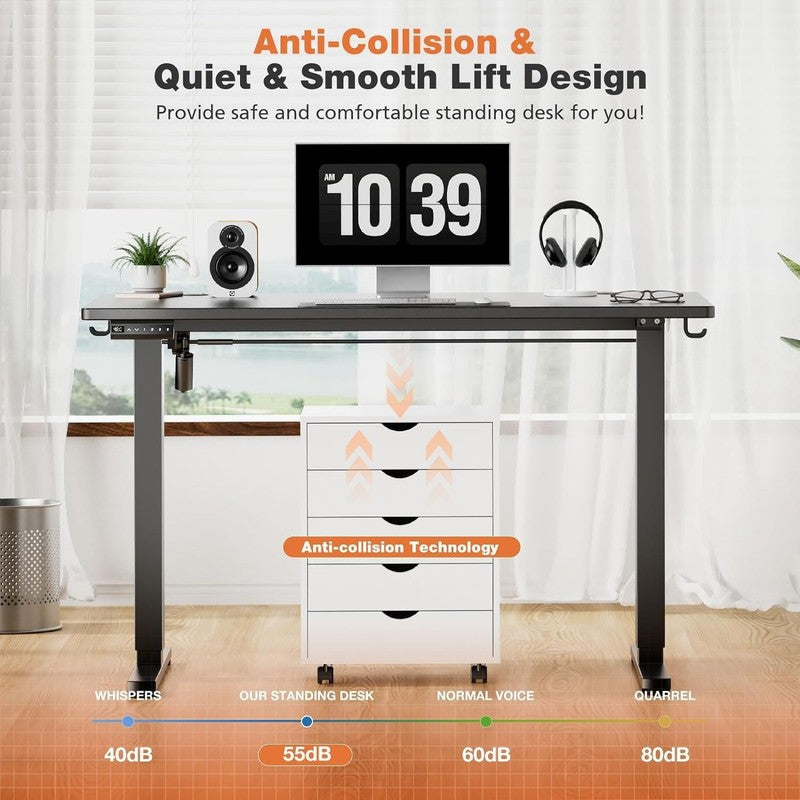 Electric Height Adjustable Standing Desk   48"x24" Sit to Stand Office Table6