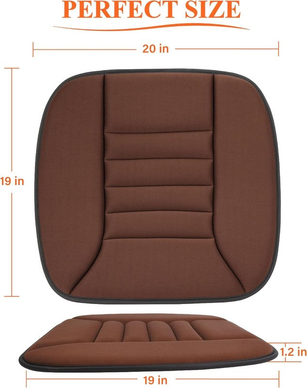 Car Seat Cushion 1.2" Memory Foam for Car & Office Chair – Brown5