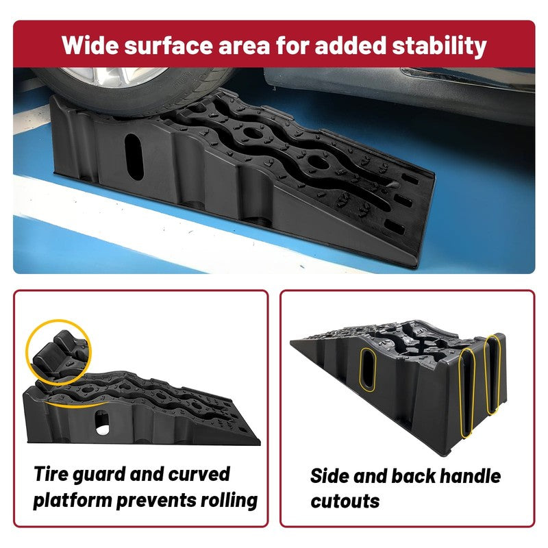 Heavy Duty Vehicle Ramp Set, 12,000Lb GVW4