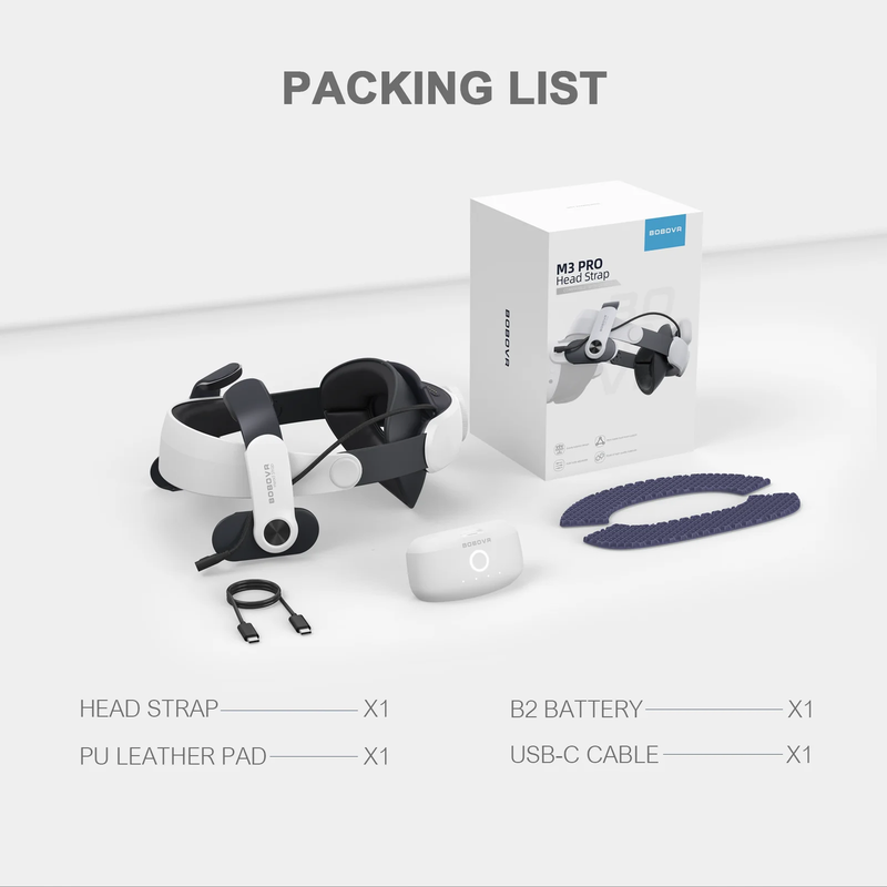 M3 Pro Battery Head Strap Compatible with Meta Quest 3 and Quest 3S VR Headset6