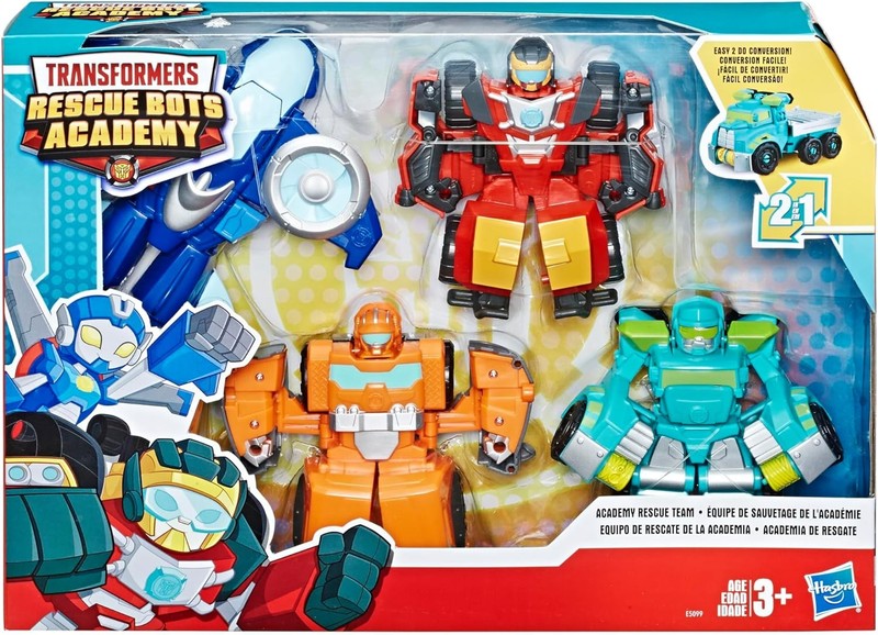 Heroes Transformers Rescue Bots Academy Rescue Team Pack, 4 Collectible 4.5" Con2