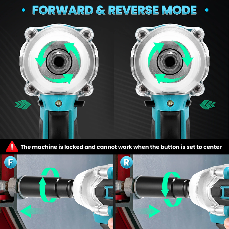 1/2in Cordless Impact Wrench 553ft lb Brushless w/ 2x 4.0Ah9