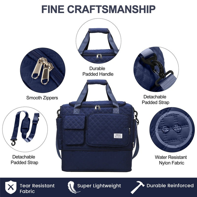 Travel Duffle Bag Weekender Bags for Women with Shoe Compartment Carry on Overni3