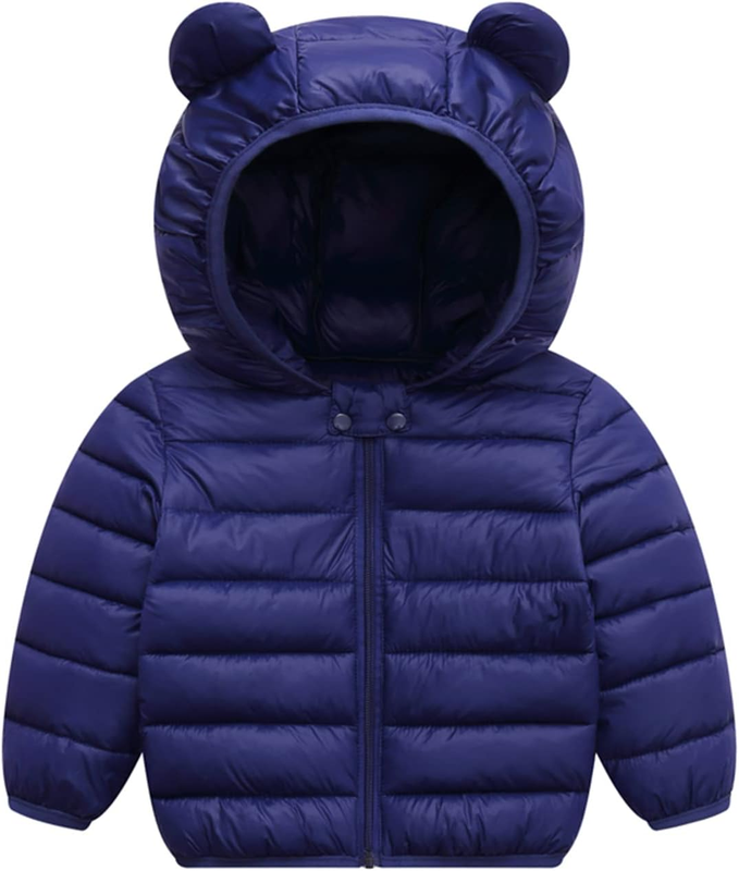 Baby Winter Puffer Jacket with Bear Hood Toddler Coat 6M 3T Boys & Girls10