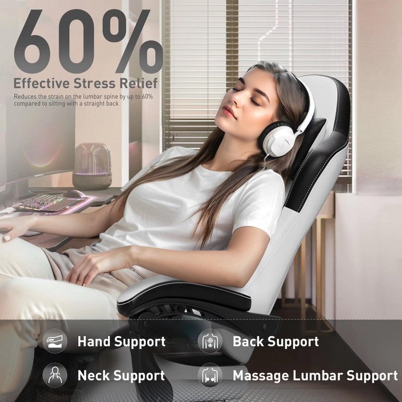 Gaming Chair with Pocket Spring Cushion, Gamer Chair with Lumbar Massage, Gaming6